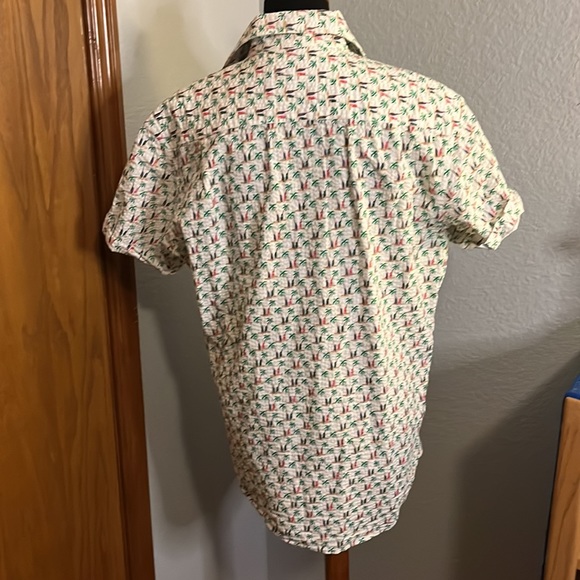 Charleston Threads Palm Print Button Down - Picture 4 of 6